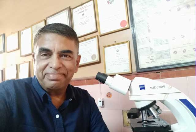 Dr.K.Raghu at his Office